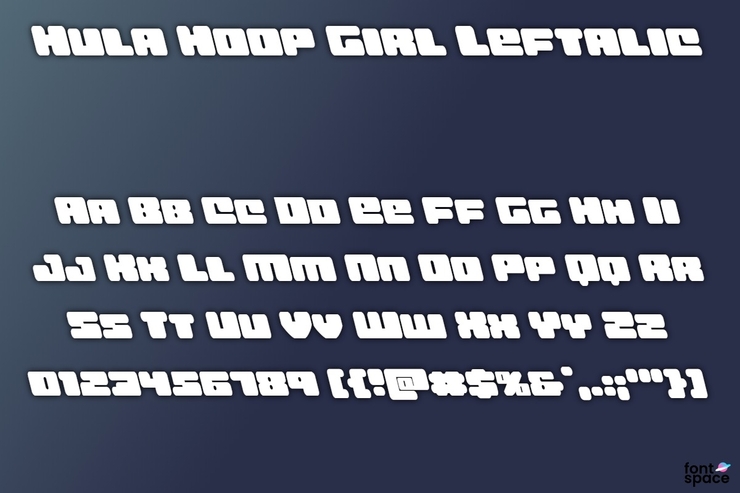Hula Hoop Girl字体 5