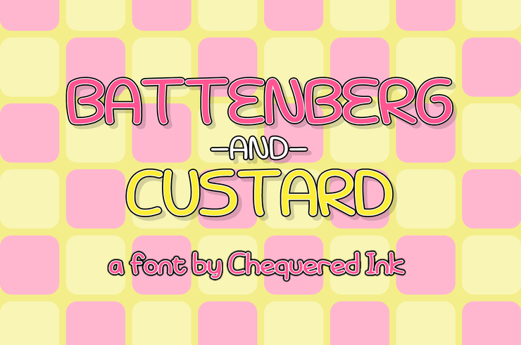 Battenberg and Custard字体 1