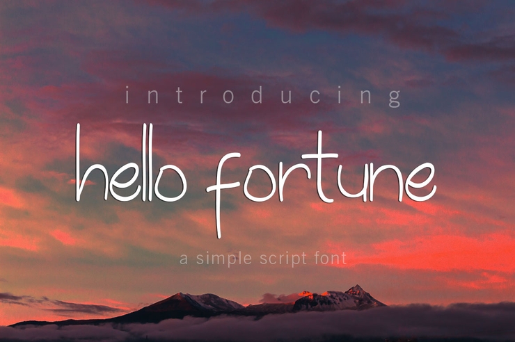 hello fortune字体 3