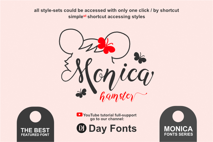 Monica Hamster字体 3
