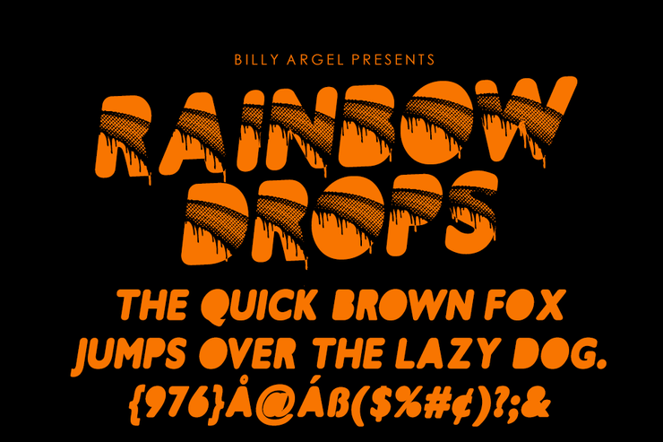 RAINBOWDROPS字体 6