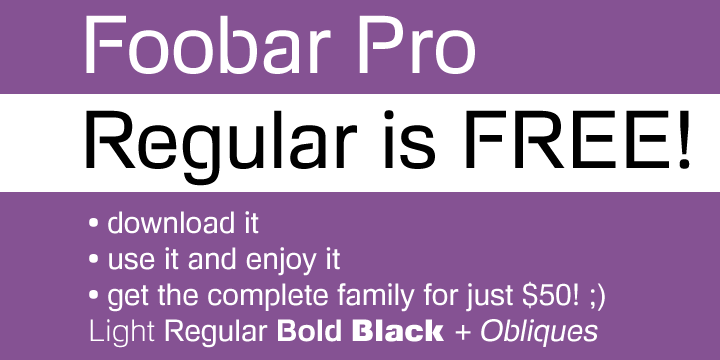 Foobar Pro字体 1