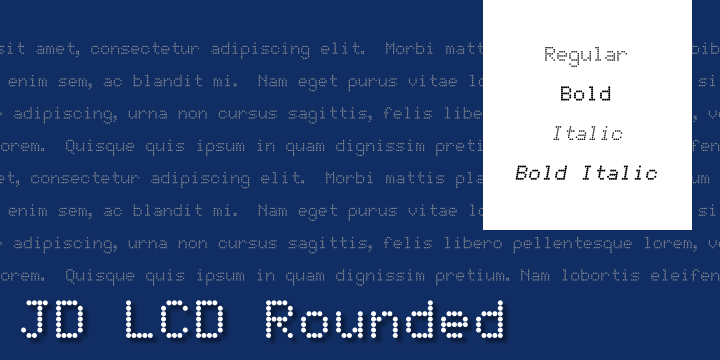 JD LCD Rounded字体 2