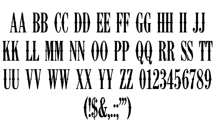 K22 Ambelyn Condensed字体 1