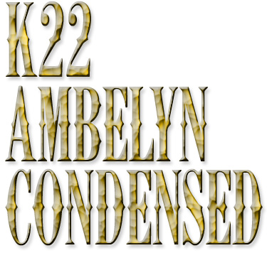K22 Ambelyn Condensed字体 2
