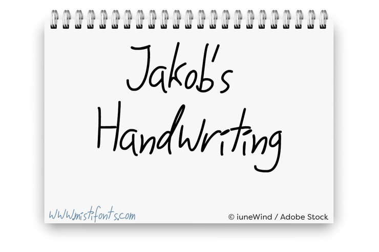 Jakobs Handwriting字体 1