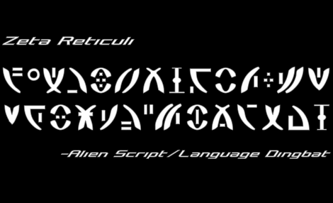 Zeta Reticuli字体 1