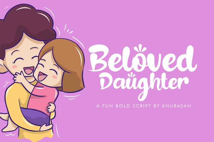 Beloved Daughter字体 1