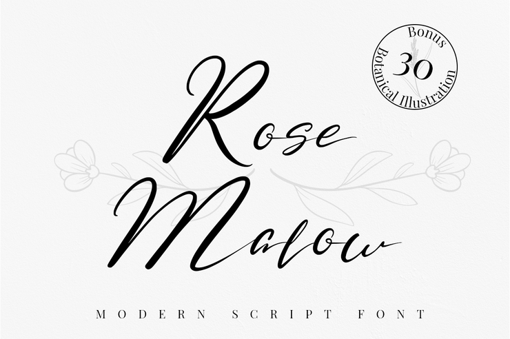 Rose Malow字体 1