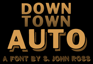 Down Town Auto字体 1