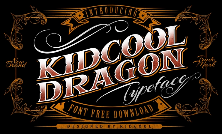 KIDCOOL DRAGON字体 6