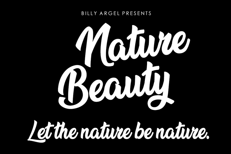 Nature Beauty字体 8