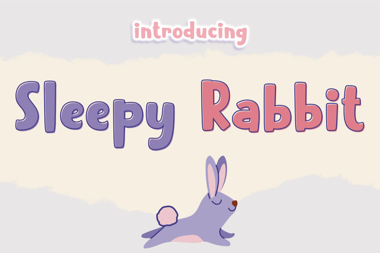 Sleepy Rabbit字体 3