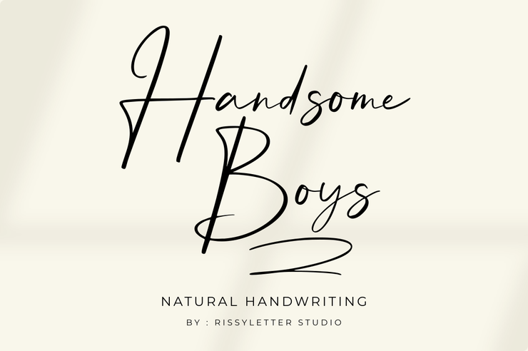 Handsome Boys字体 10