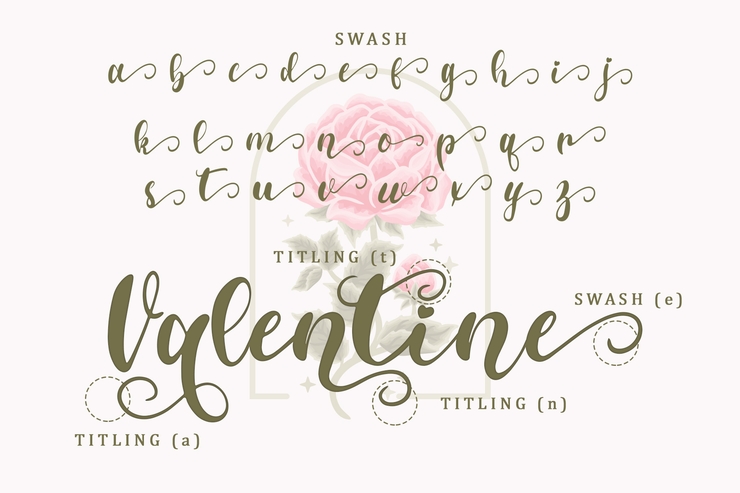 Valentine Peace字体 3