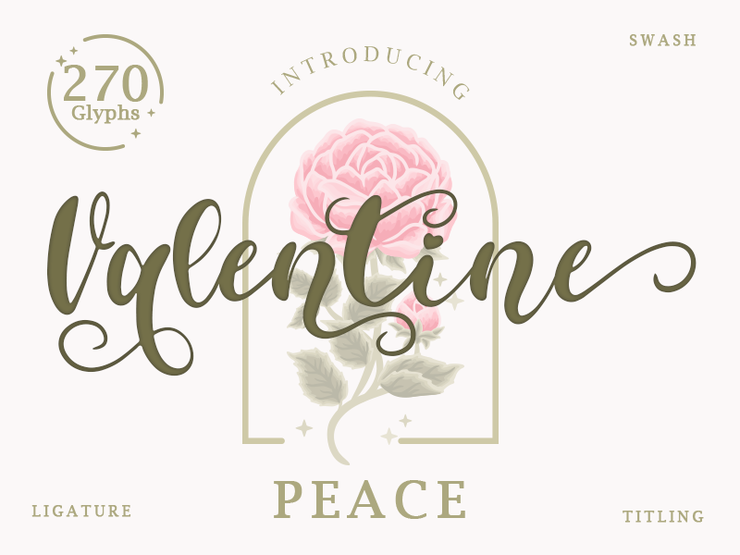 Valentine Peace字体 7