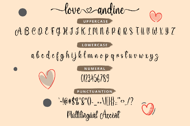 Love Andine字体 2