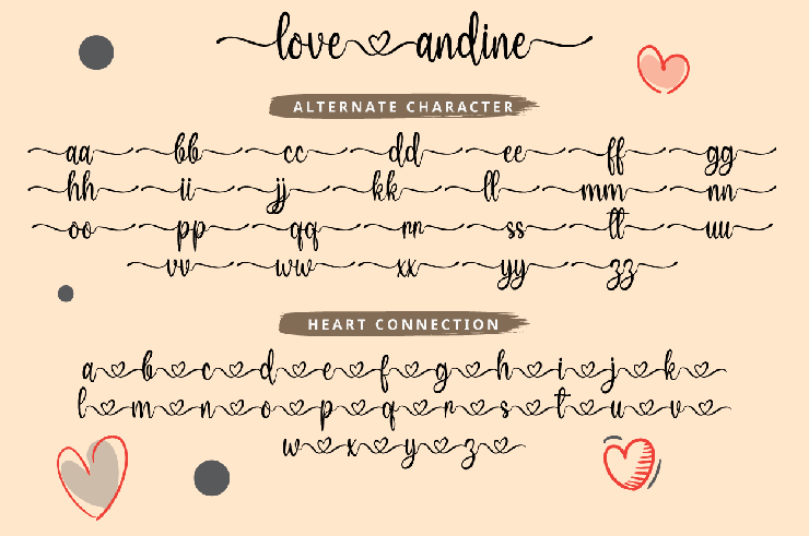 Love Andine字体 6