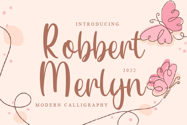 Robbert Merlyn字体 2