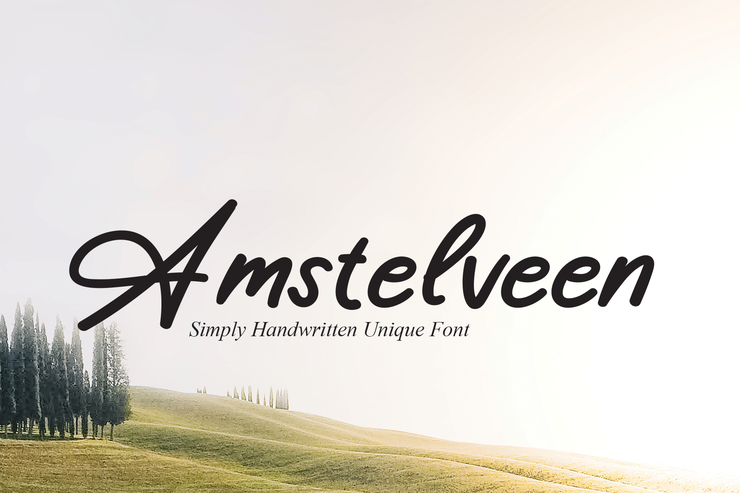 Amstelveen字体 1