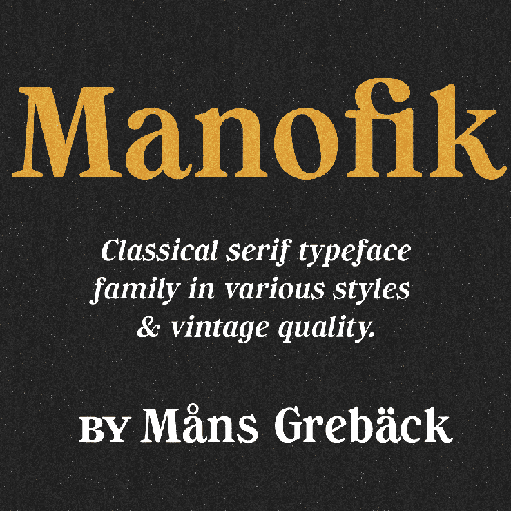 Manofik字体 5