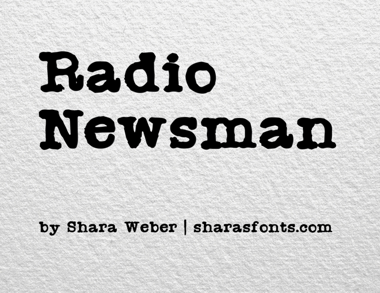 Radio Newsman字体 1