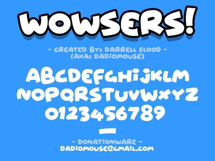 Wowsers字体 2