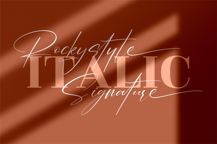 Rockystyle Signature字体 8