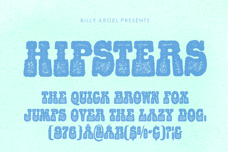 HIPSTERS ROUNDED字体 1