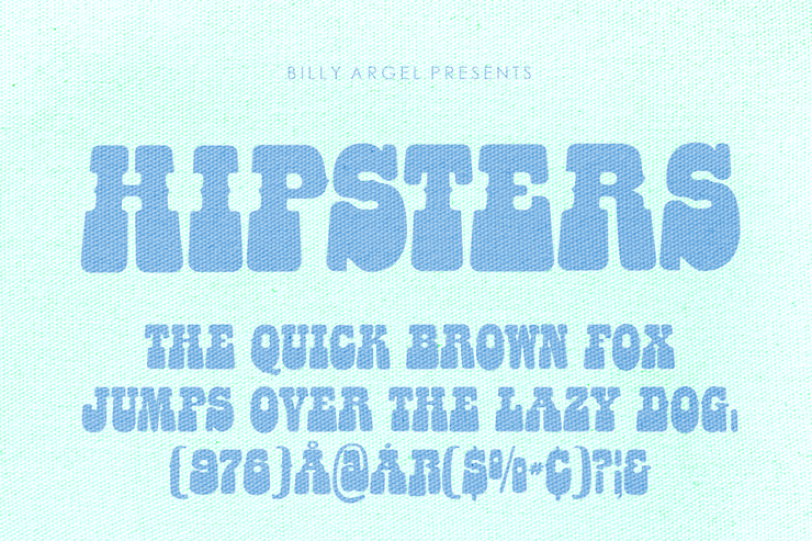 HIPSTERS ROUNDED字体 3