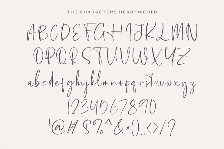 Heartworld字体 10