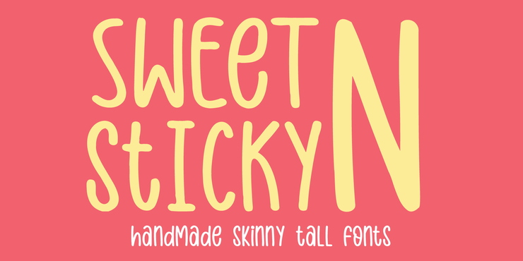 Sweet N Sticky字体 3