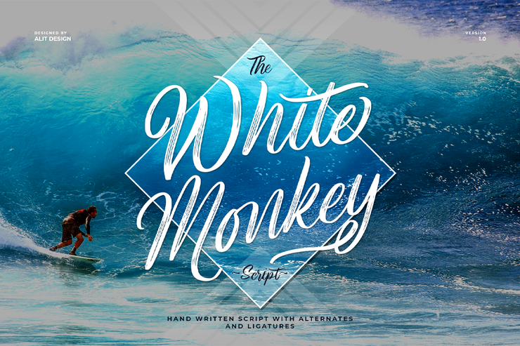 White Monkey字体 6