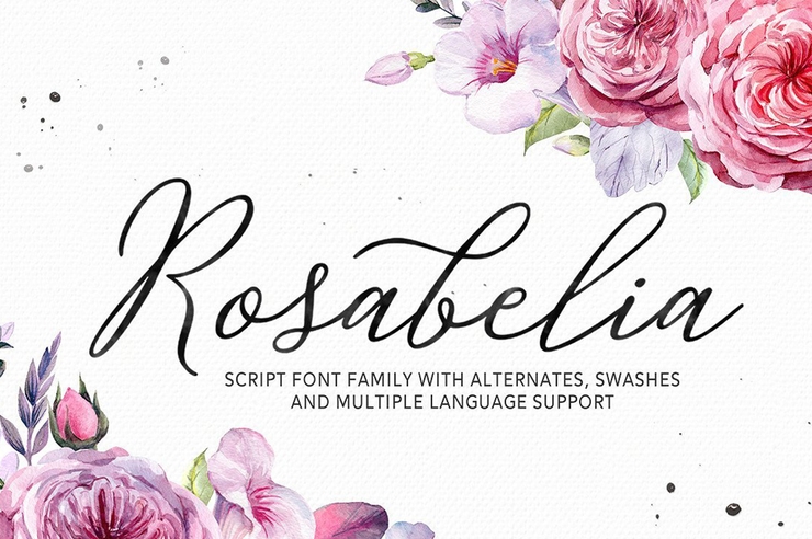 Rosabelia字体 3