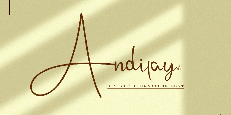 Andilay字体 6