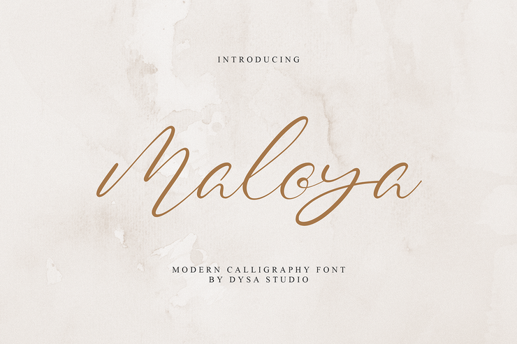 Maloya字体 1