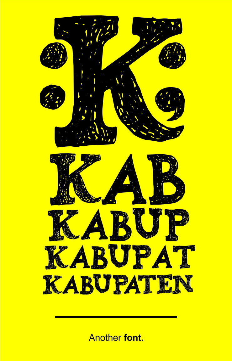 Kabupaten字体 1