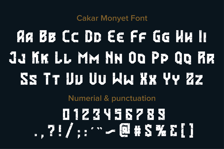 Cakar Monyet字体 2
