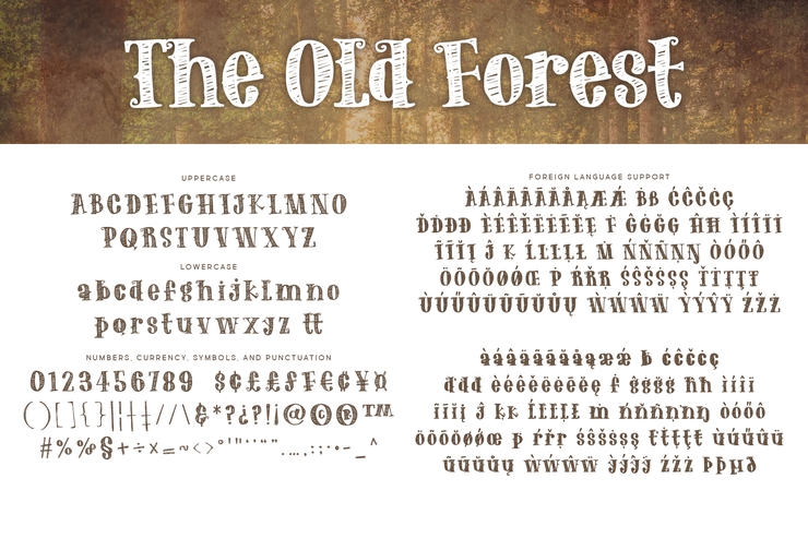 The Old Forest字体 2