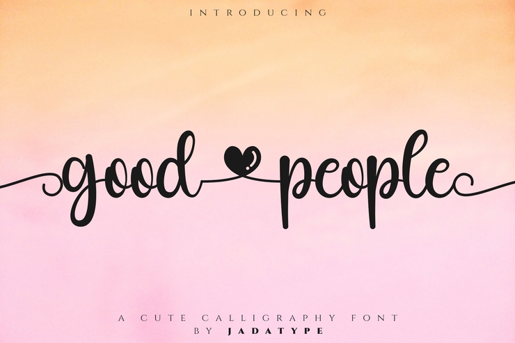 Good People字体 1