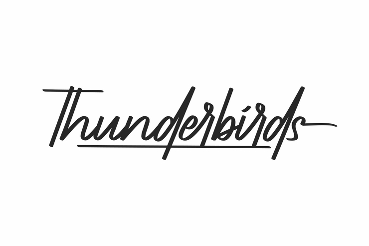 Thunderbirds字体 1