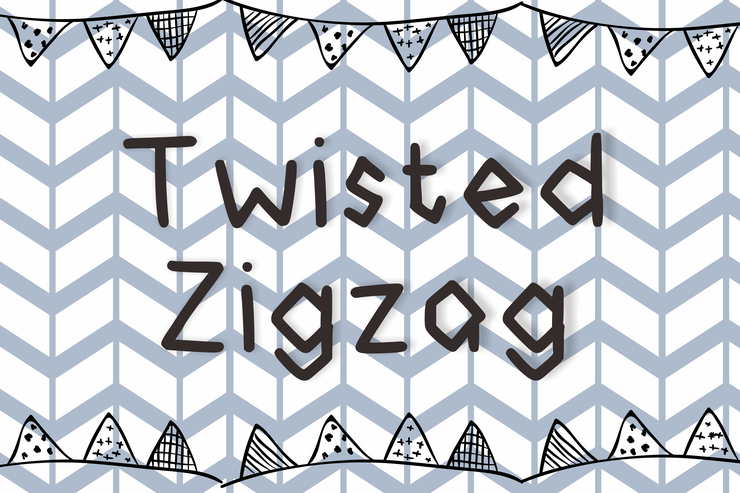 Twisted Zigzag字体 1