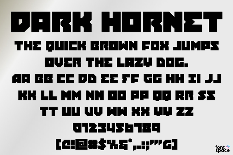 Dark Hornet字体 3