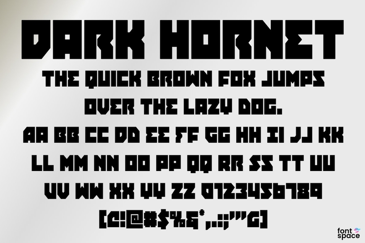 Dark Hornet字体 4