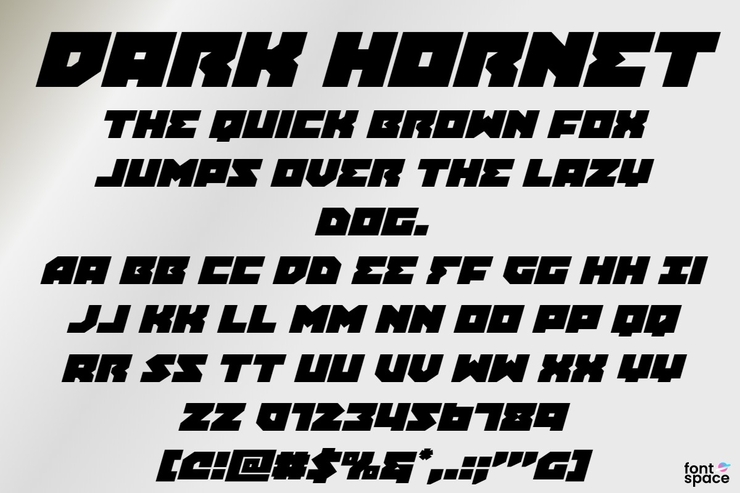 Dark Hornet字体 6