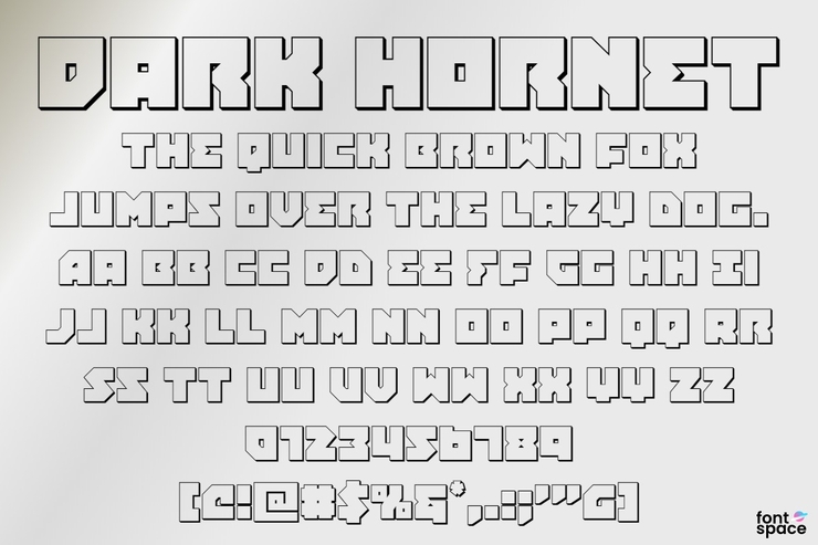 Dark Hornet字体 8