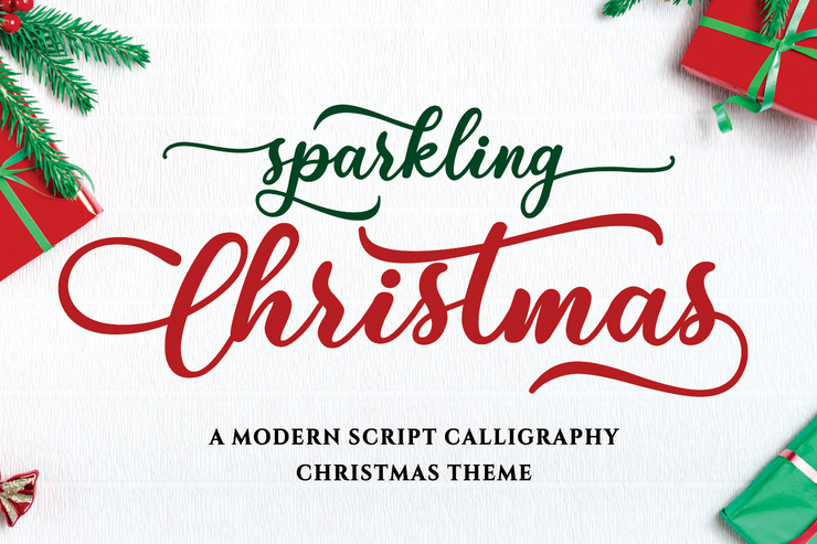 Sparkling Christmas字体 4