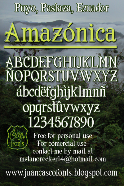 Amazónica字体 2