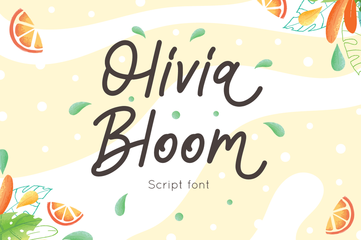 Olivia Bloom字体 7