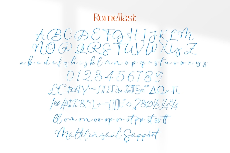 Romellast字体 1
